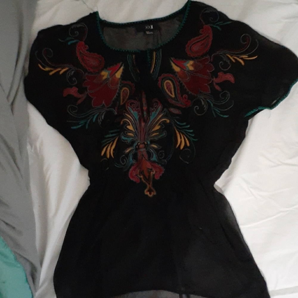 See through black dress shirt